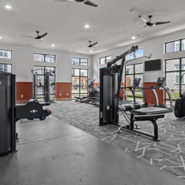 fitness center with equipment